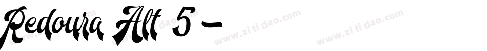 Redoura Alt 5字体转换